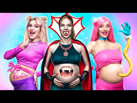 Hamile Vampir, Anne Uzun Bacak ve Barbie! Hamile Ebeveynlik Tüyoları ve Cihazları!