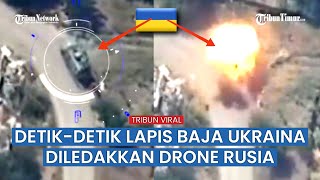 Serangan Gila Rusia Habisi Kendaraan Lapis Baja Ukraina di Ivanopol