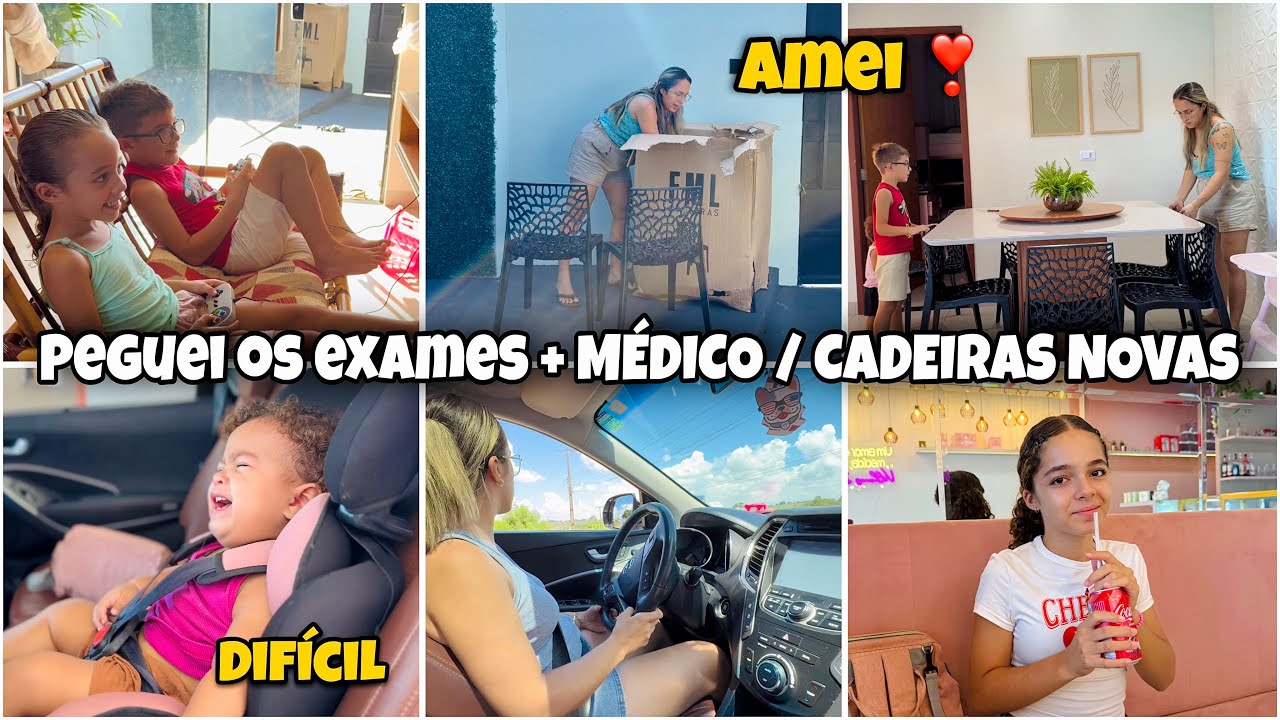 COMPREI CADEIRAS NOVAS 🪑PEGUEI MEUS EXAMES | DIRIGI PELA 1° VEZ NA CHUVA 🌧️ ROTINA DO DIA 