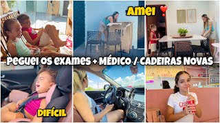 COMPREI CADEIRAS NOVAS 🪑PEGUEI MEUS EXAMES | DIRIGI PELA 1° VEZ NA CHUVA 🌧️ ROTINA DO DIA 