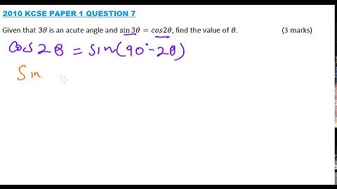 2010 KCSE MATHEMATICS  PAPER 1 QUESTION 13