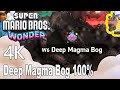 Super Mario Bros Wonder Deep Magma Bog 100% Gameplay Walkthrough 4K