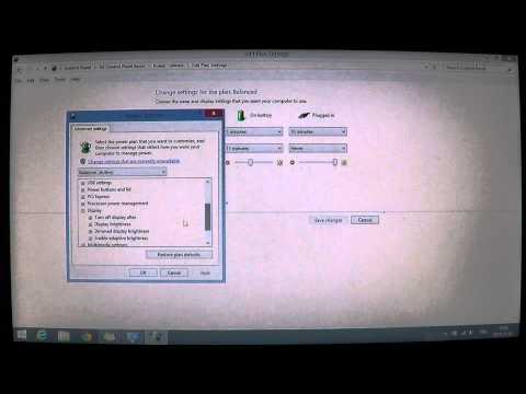 Windows 8.1 How to turn off auto brightness