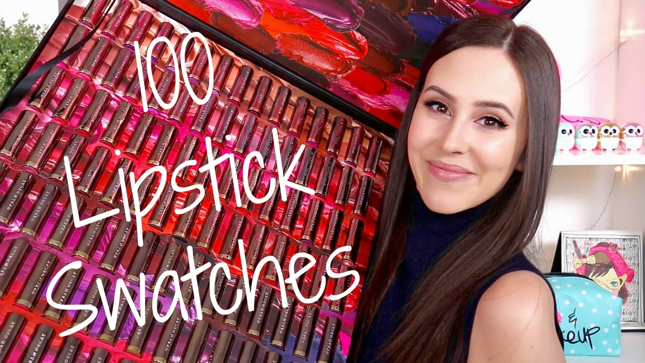 100 Lip Swatches Urban Decay Vice Lipstick Collection Beauty With Emily Fox Youtube