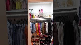 Small closet organization