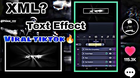 Text Effect💥Overy Video🐼/Viral Tiktok🔥XML/Prince777💥