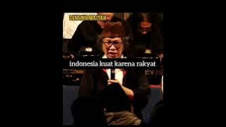 indonesia kuat karena wong cilik #caknun #mbahnun #kiaikanjeng #maiyah #trending #sinaubareng