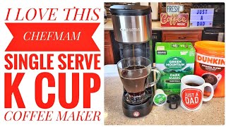 REVIEW Chefman Single Serve K-Cup Coffee Maker RJ14-UB HOW TO MAKE COFFEE 