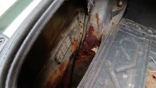 Mercedes w124 200d 1989, rust welding start
