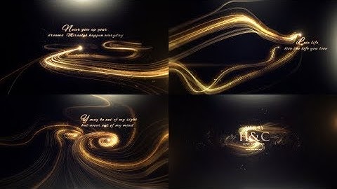 After Effects Template: Particle Line Luxury Reveal