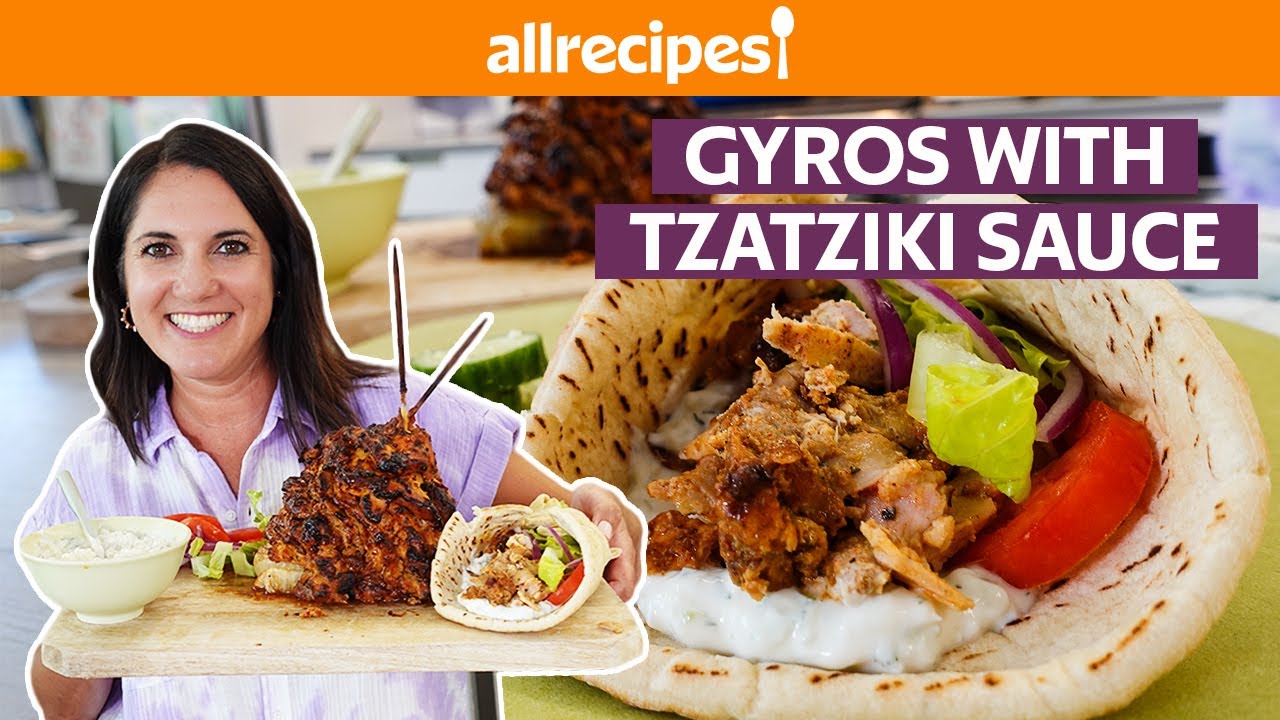 Homemade Greek Gyros with Tzatziki Sauce Recipe - Christina's Cucina