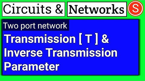 abcd parameters of two port network