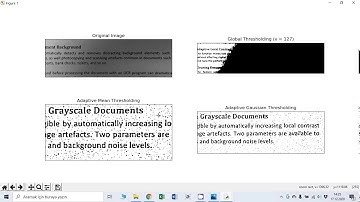 OPENCV Python Ders 17: cv2.adaptiveThreshold() metodu; Adaptive Filitreler