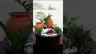 Making Meditating Buddha Miniature Garden With Flowing Waterfalls