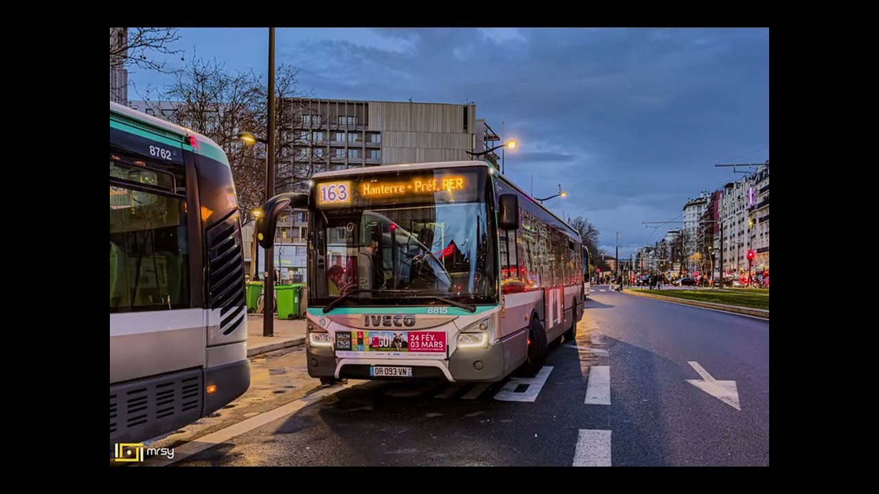 Les ligne de bus Ratp de 101 à 199