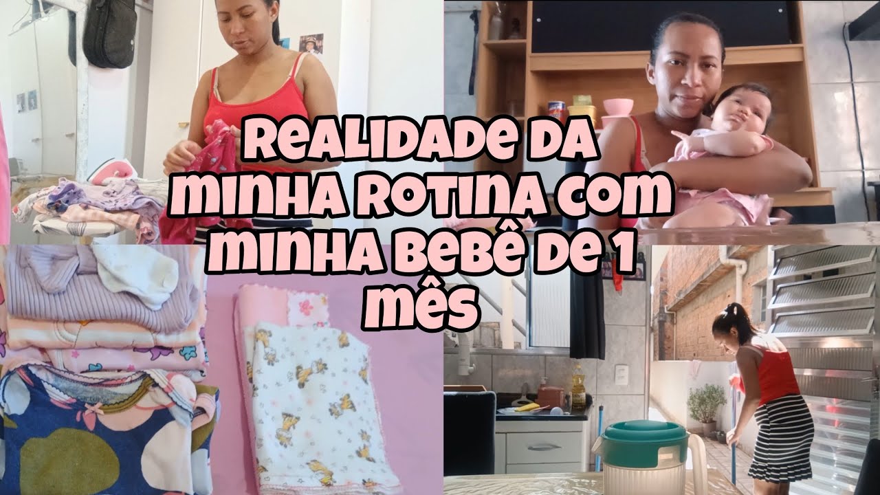 ROTINA COM MINHA BEBÊ DE 1 MÊS | MOSTREI A REALIDADE 