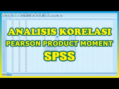 Video: Bagaimana cara menghitung korelasi product moment Pearson di SPSS?