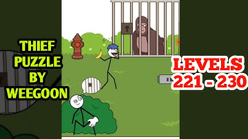 THIEF PUZZLE ALL Levels 221 - 230 (WEEGOON) : to pass a levels - Android Gameplay Walkthrough