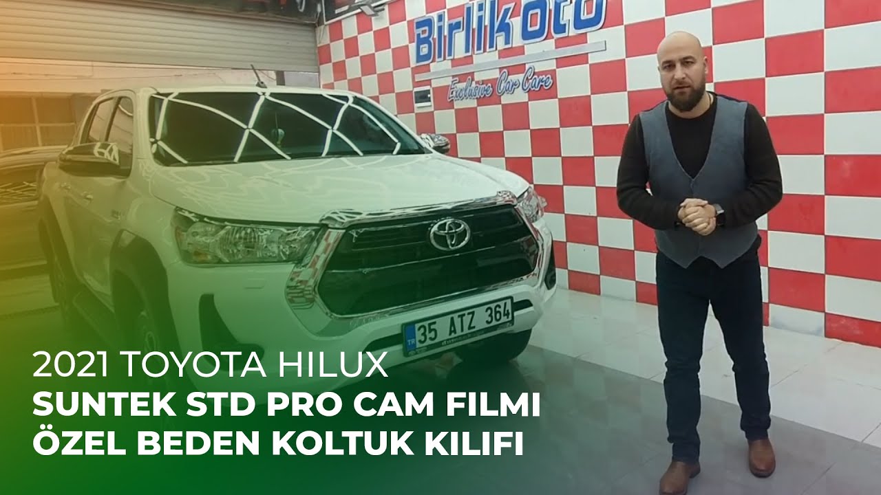 2021 Toyota Hilux // Suntek STD Pro Cam Filmi, Özel Beden Koltuk Kılıfı
