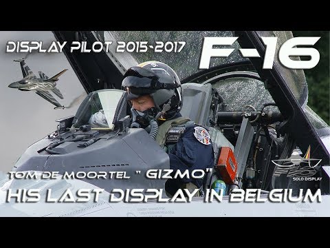 F-16 4K UHD 2015-2017  F16 Solo Display "Gizmo"  Tom de Moortel  Falcon /Viper  Airshow 2017 HD HQ