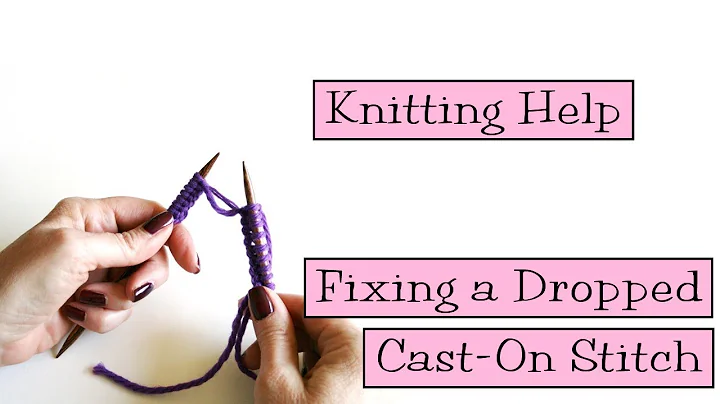 Knitting Help - Recovering a Dropped Cast-On Stitch
