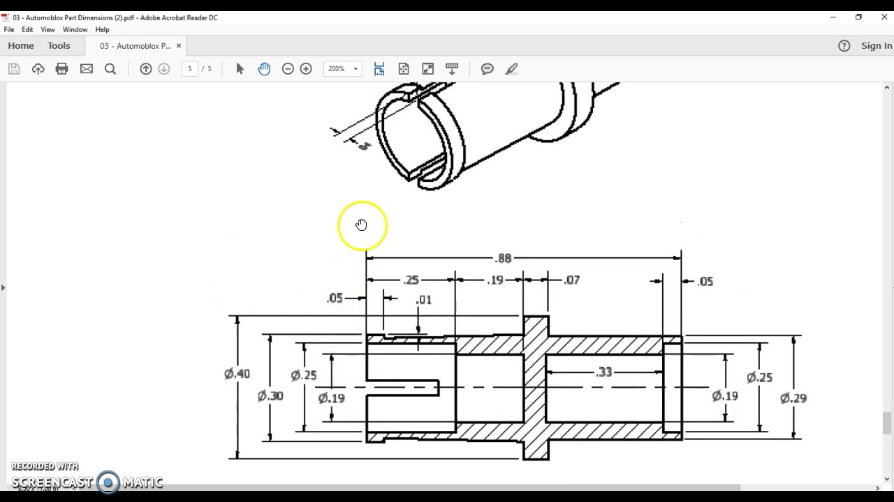 PLTW IED 5.5a - The T9 Axle in Fusion360, Pt. 1