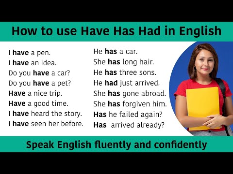 How to use Have Has Had in English || Daily use English Sentences || 100% Clear