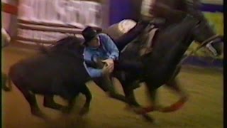 Steer Wresting -Mesquite Rodeo - 1990