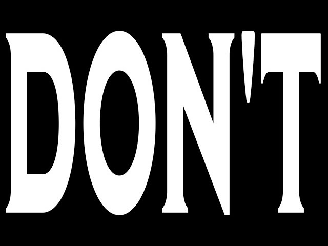 September 18th, 2022 CCA Sunday Service: Don't Week 3