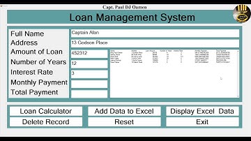 How to Create a Loan Management System in C# and  Export the Data to Excel -  Full Tutorial
