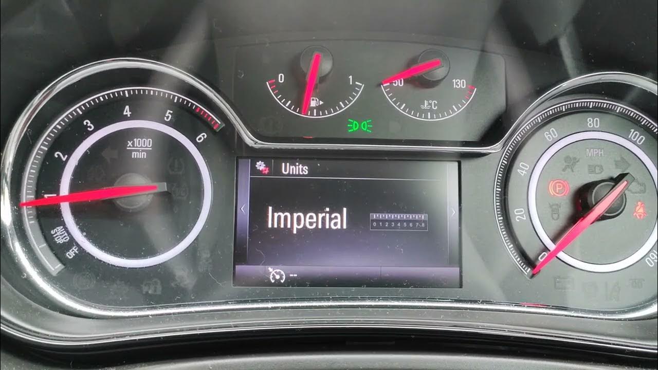 Instrument cluster options in Vauxhall Insignia 20132016 YouTube