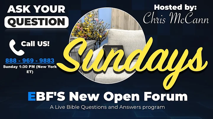 (Episode 0223) EBF’s SUNDAY New Open Forum - October 5, 2025
