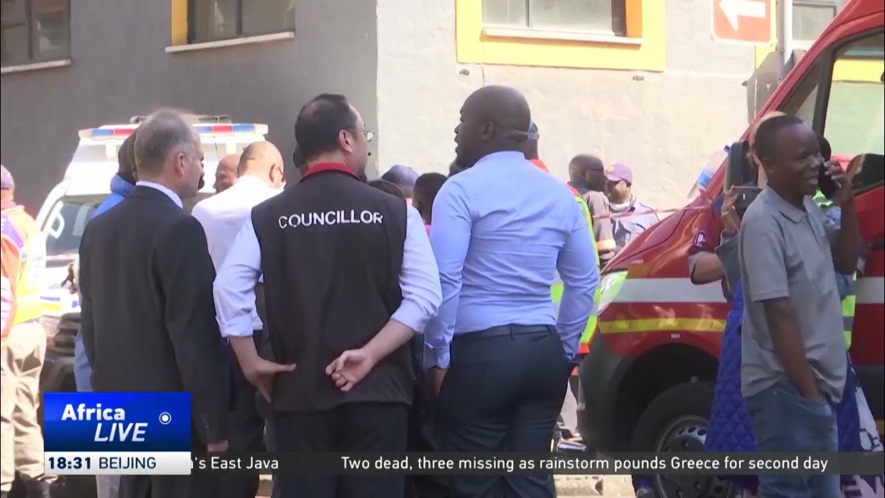 Relatives bury loved ones in South Africa as politicians trade blame over deadly building fire