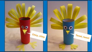Toilet Paper Tube Bird Craft - Easy and Fun!