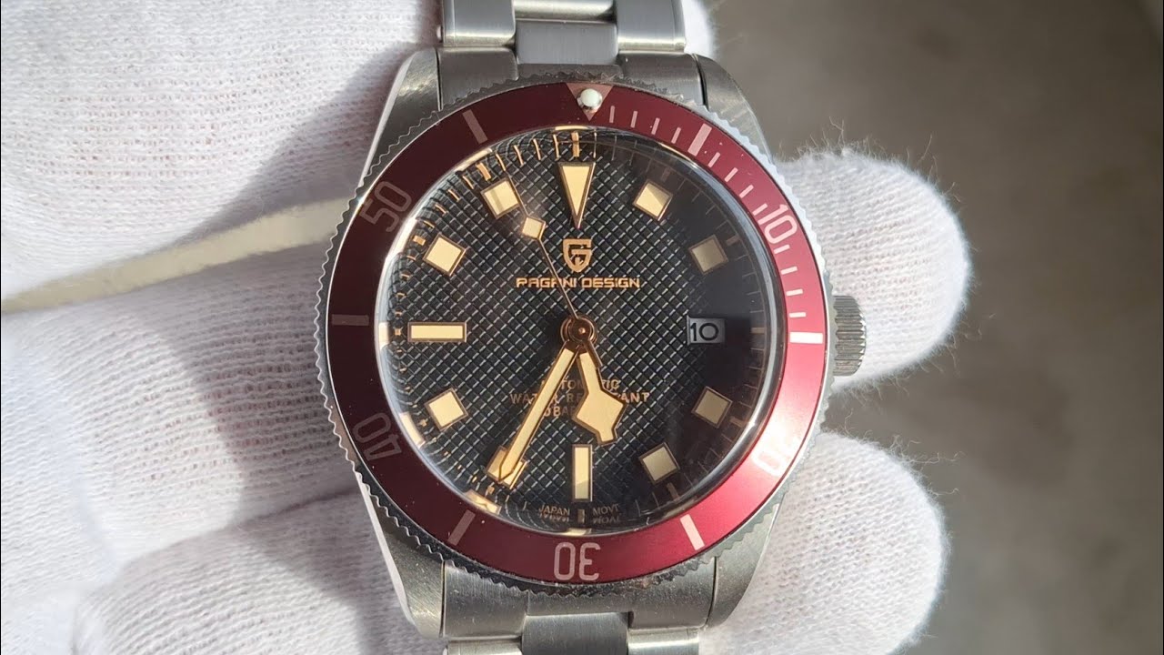 Pagani Design PD-1671 Red Bezel – Automatic Diver Homage with NH35 Movement