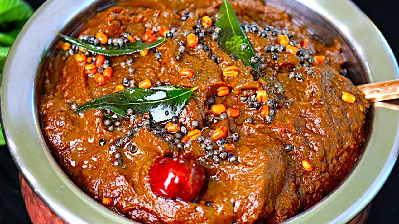 1 மாதம் ஆனாலும் கெடாத புதினா தொக்கு! இட்லி, சாதத்திற்கு 👌😋| Pudina Thokku | Pudina Chutney recipe