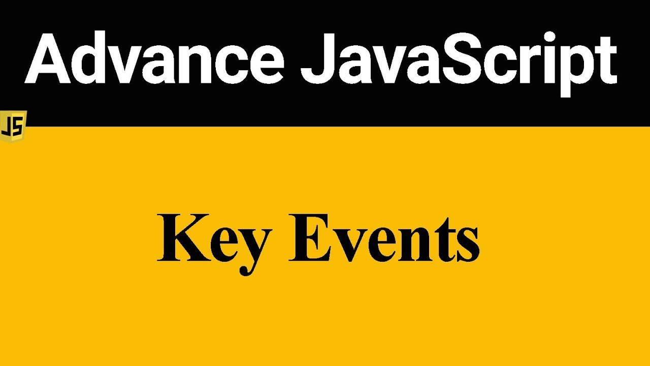 onkeypress คือ  2022 Update  Key Events in JavaScript (Hindi)