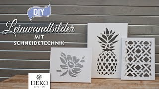 DIY: stylische Leinwandbilder für Wohndeko selbermachen [How to] Deko Kitchen