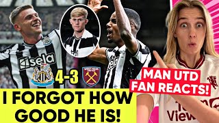 Harvey Barnes & Isak Incredible! Lewis Hall Looks Class! Newcastle United 4-3 West Ham Reaction