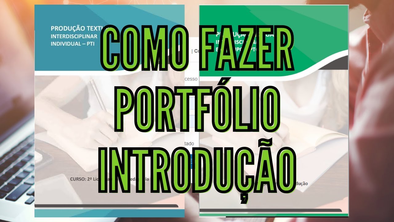 COMO FAZER PORTFÓLIO INTRODUÇÃO - YouTube