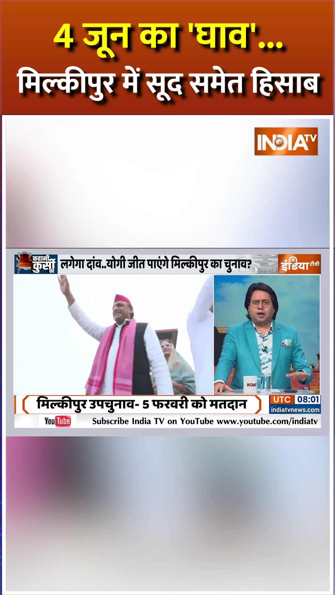 4 जून का घाव..#milkipur में सूद समेत हिसाब #akhileshyadav #cmyogi