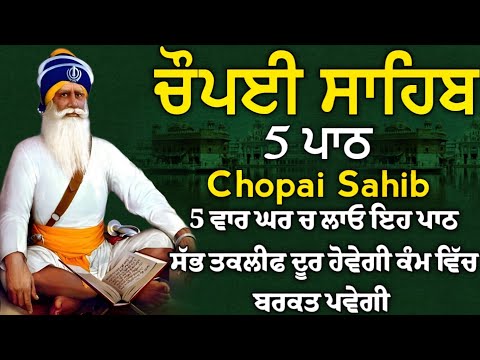 5 path chopai sahib//5 ਪਾਠ ਚੌਪਈ ਸਾਹਿਬ// ਅਵਰਿ ਕਾਜ ਤੇਰੈ ਕਿਤੈ ਨ ਕਾਮ ਮਿਲ ਸਾਧਸੰਗਤਿ ਭਜੁ ਕੇਵਲ ਨਾਮ//vol-0100