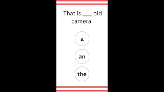 Articles Quiz | English Grammar Quiz