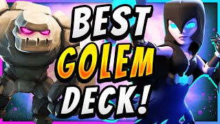 You NEED to try the NEW #1 GOLEM DECK in CLASH ROYALE!