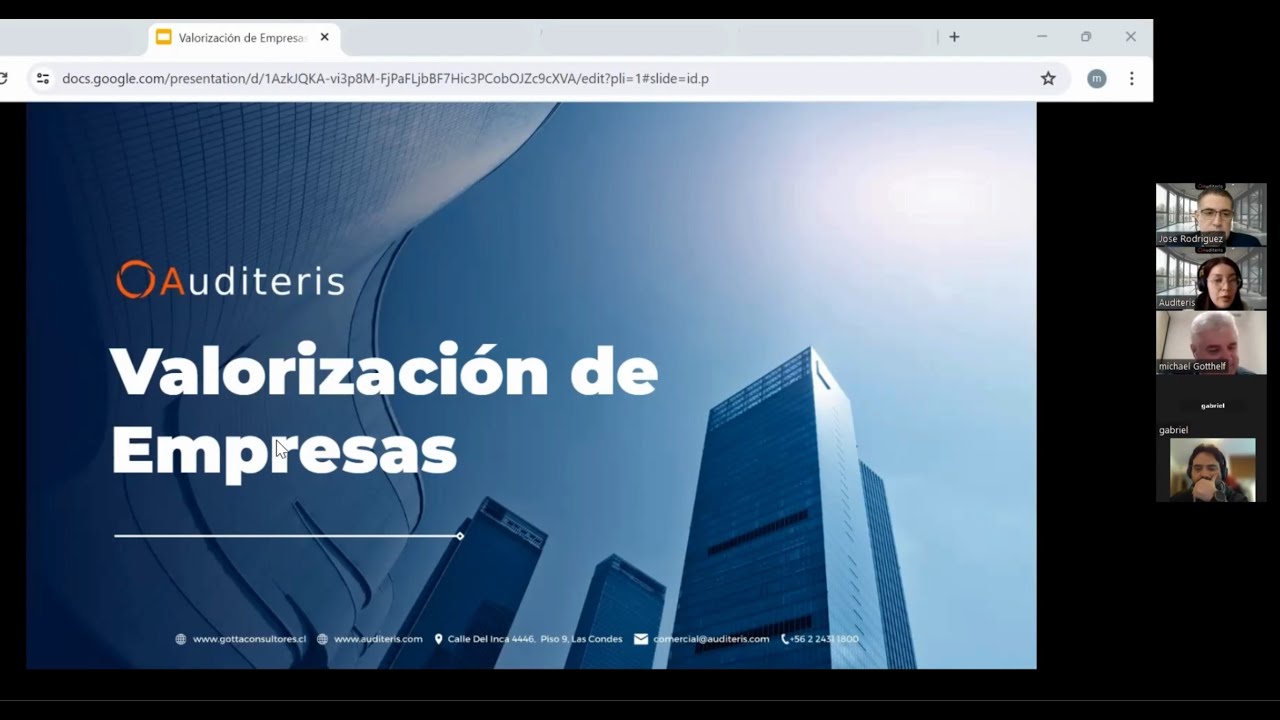 Webinar:  Valorización de Empresas