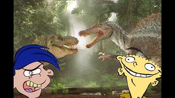 JP3 T-Rex vs Spinosaurus but with Ed Edd N Eddy Sound Effects