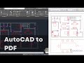 How to print AutoCAD drawing to PDF