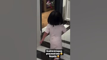MasyaAllah anak bayi udah tau waktu dan tempat #babylily #ranaimamalika #raffinagita