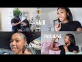 Vlog: Prepare for a last minute girls trip w/me| Hair, lashes, packing + more