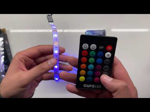 Tzumi Aura Plug-in 6.5 ft. LED Strip Light with Sound Sync 7479HD